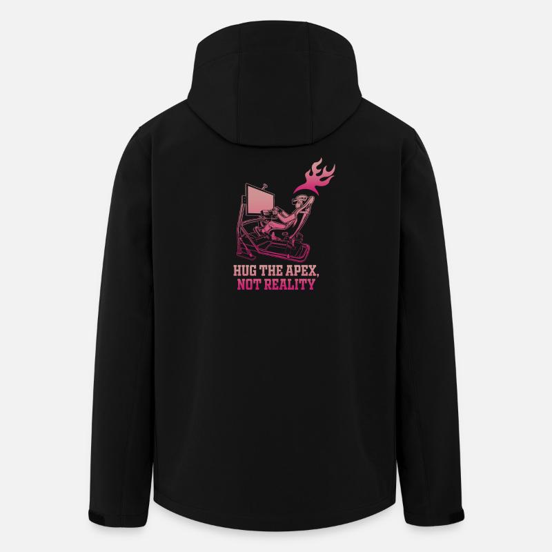 Apex Escape Neon Gamer - Recycelte Männer Softshell-Jacke von Stanley/Stella - Schwarz