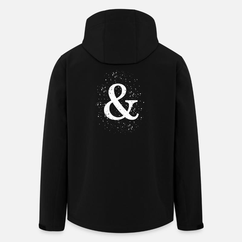 Grunge Ampersand - Recycelte Männer Softshell-Jacke von Stanley/Stella - Schwarz