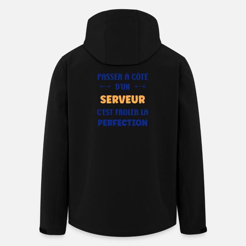 Serveur - Veste softshell homme en polyester recyclé Stanley/Stella - noir