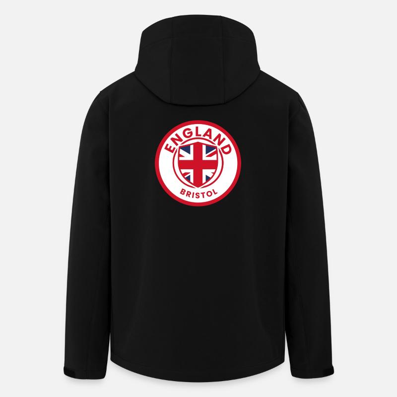 England Bristol Shield Logo - Recycelte Männer Softshell-Jacke von Stanley/Stella - Schwarz