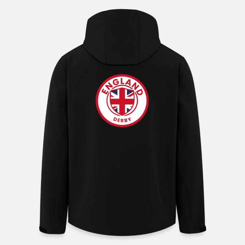 Blason du Derby d’Angleterre - Veste softshell homme en polyester recyclé Stanley/Stella - noir