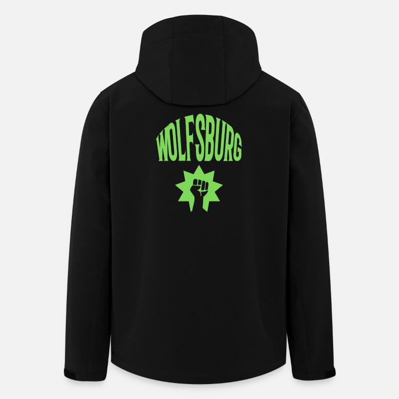Wolfsburg - Veste softshell homme en polyester recyclé Stanley/Stella - noir