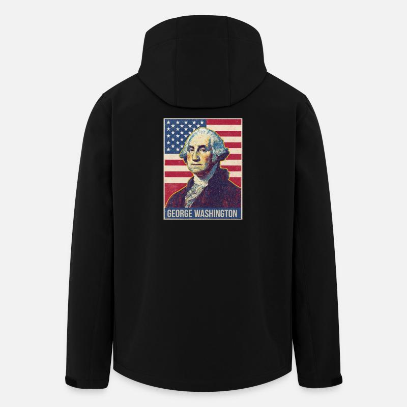 George Washington - Veste softshell homme en polyester recyclé Stanley/Stella - noir