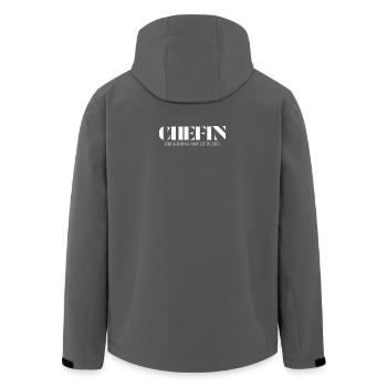 Chefin Spruch Erfahrung macht ruhig - Recycelte Männer Softshell-Jacke von Stanley/Stella - Schwarz - Hinten - AI Model Male 185 light (185cm)