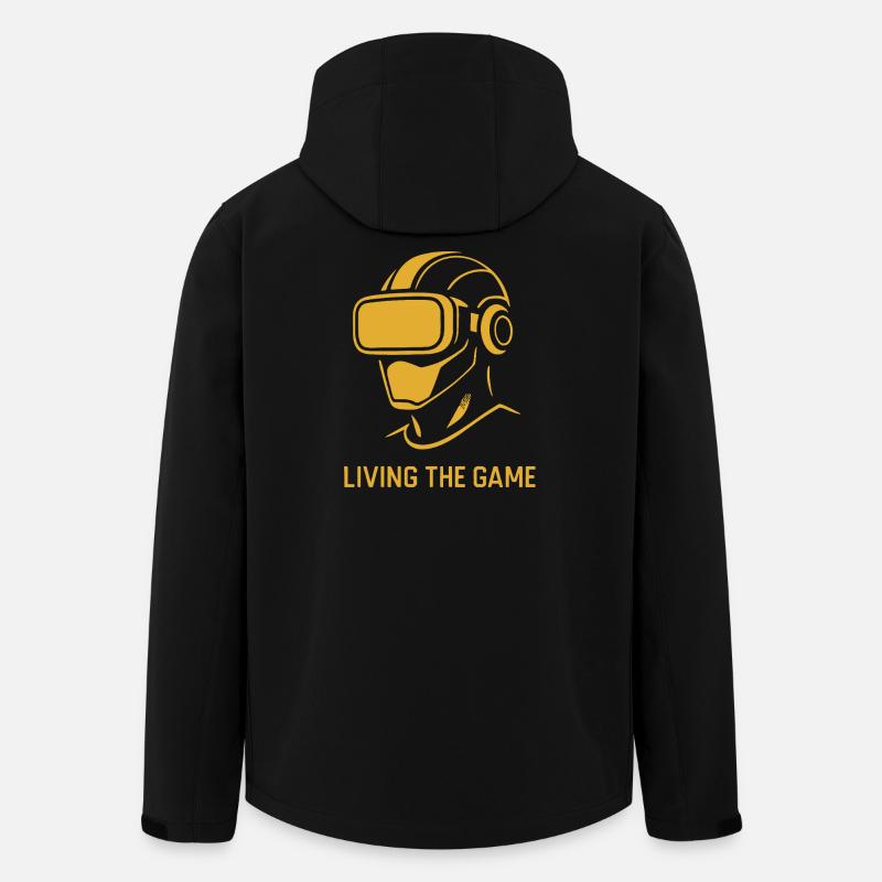 Golden VR: Das Spiel leben - Recycelte Männer Softshell-Jacke von Stanley/Stella - Schwarz