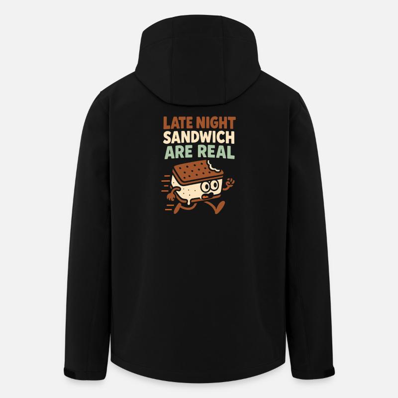 Eis-sandwich-liebhaber Sommerdessert - Recycelte Männer Softshell-Jacke von Stanley/Stella - Schwarz
