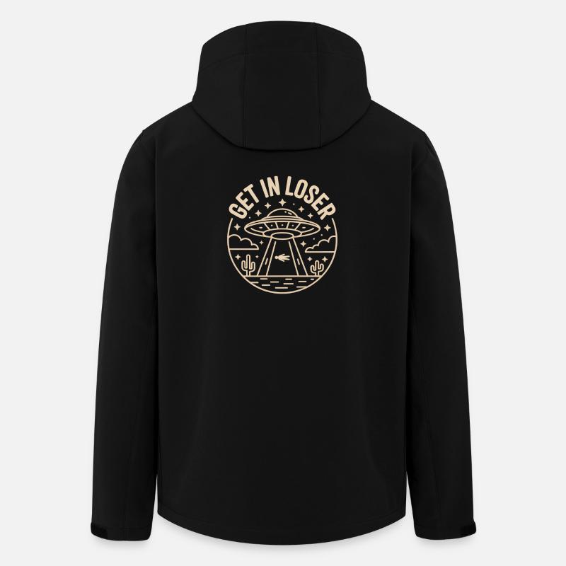 Soucoupe volante : Enlèvement extraterrestre, entrez loser - Veste softshell homme en polyester recyclé Stanley/Stella - noir