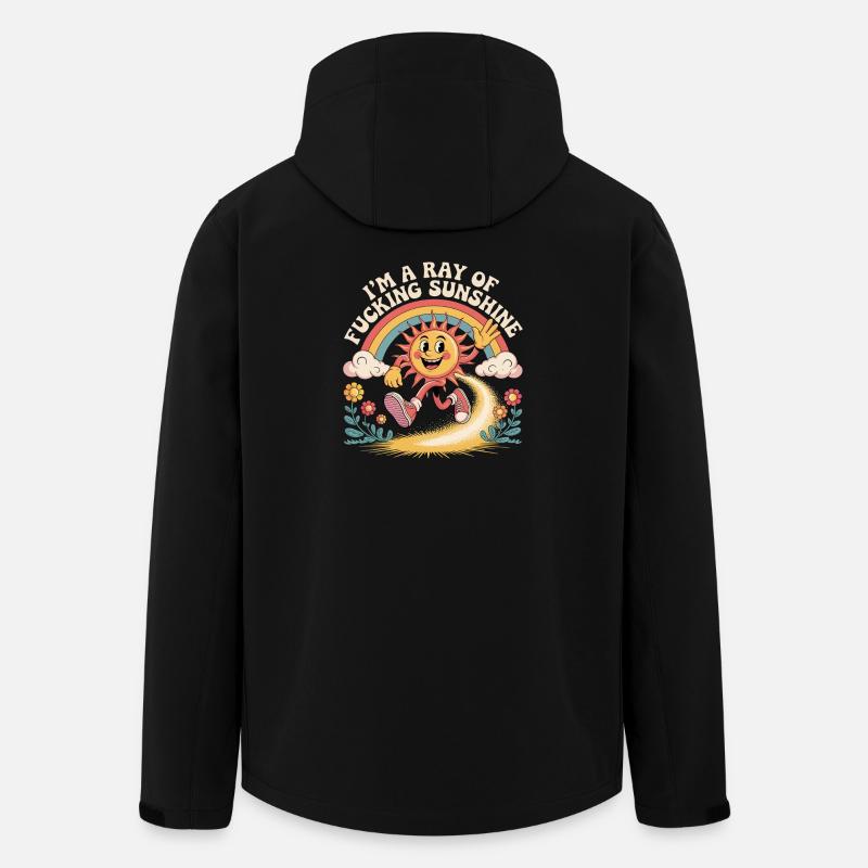 Ich bin ein verdammter Sonnenstrahl - Recycelte Männer Softshell-Jacke von Stanley/Stella - Schwarz