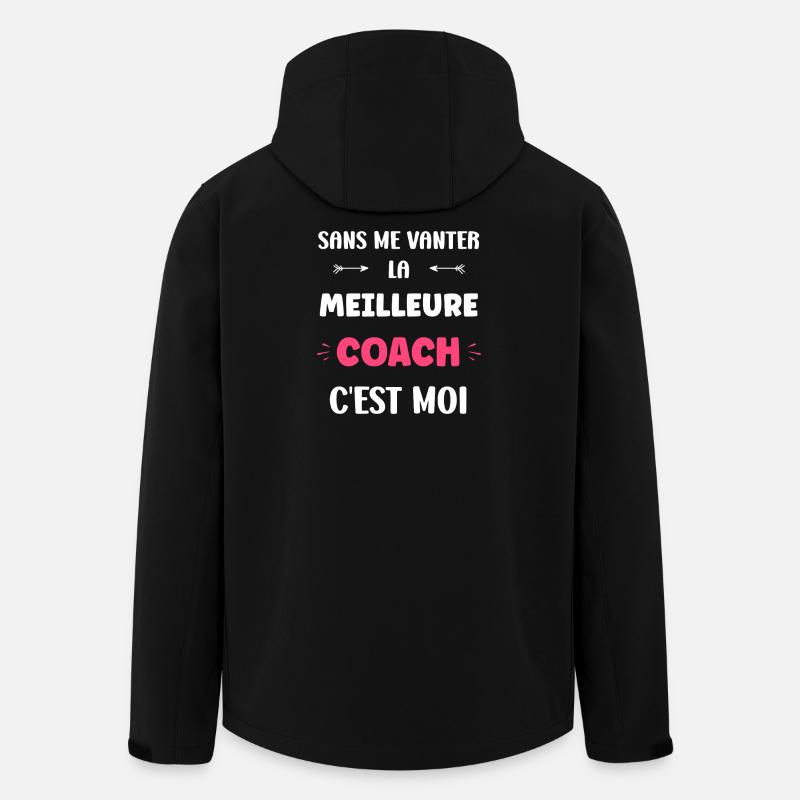 coach - Veste softshell homme en polyester recyclé Stanley/Stella - noir