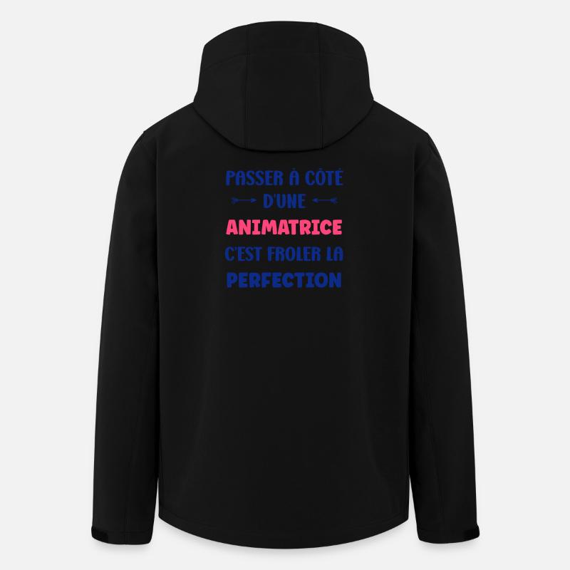 animatrice - Veste softshell homme en polyester recyclé Stanley/Stella - noir