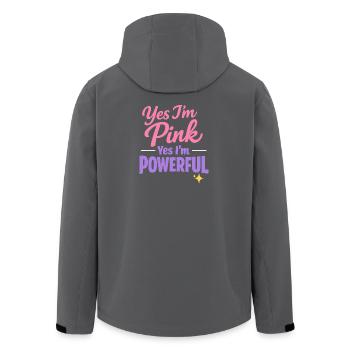 Anime Starkes Mädchen, Das Die Kraft Im - Recycelte Männer Softshell-Jacke von Stanley/Stella - Schwarz - Hinten - AI Model Male 185 light (185cm)