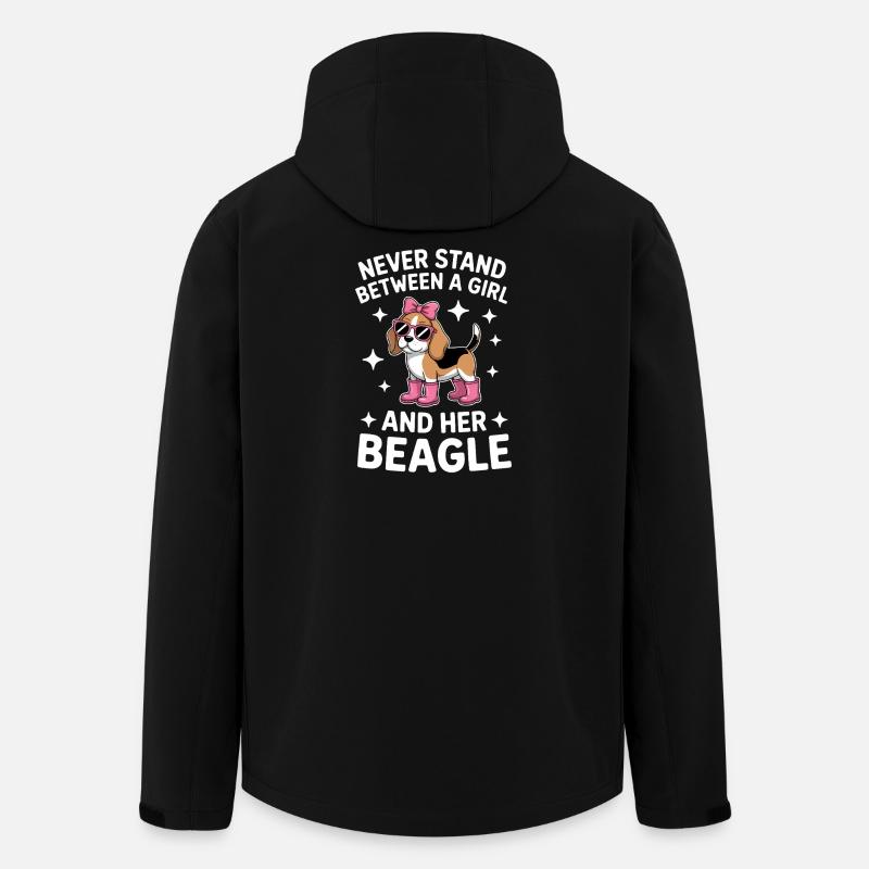 Beagle Sprüche Lustige Beagle Geschenk - Recycelte Männer Softshell-Jacke von Stanley/Stella - Schwarz