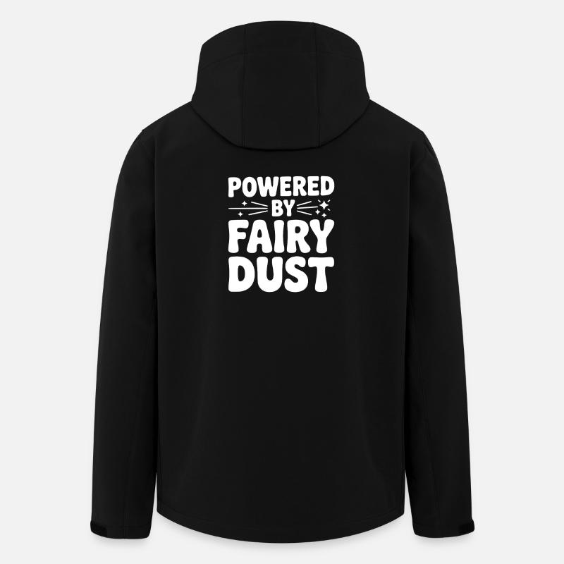 Powered by Fairy Dust - Men’s Recycled Softshell Jacket by Stanley/Stella - black