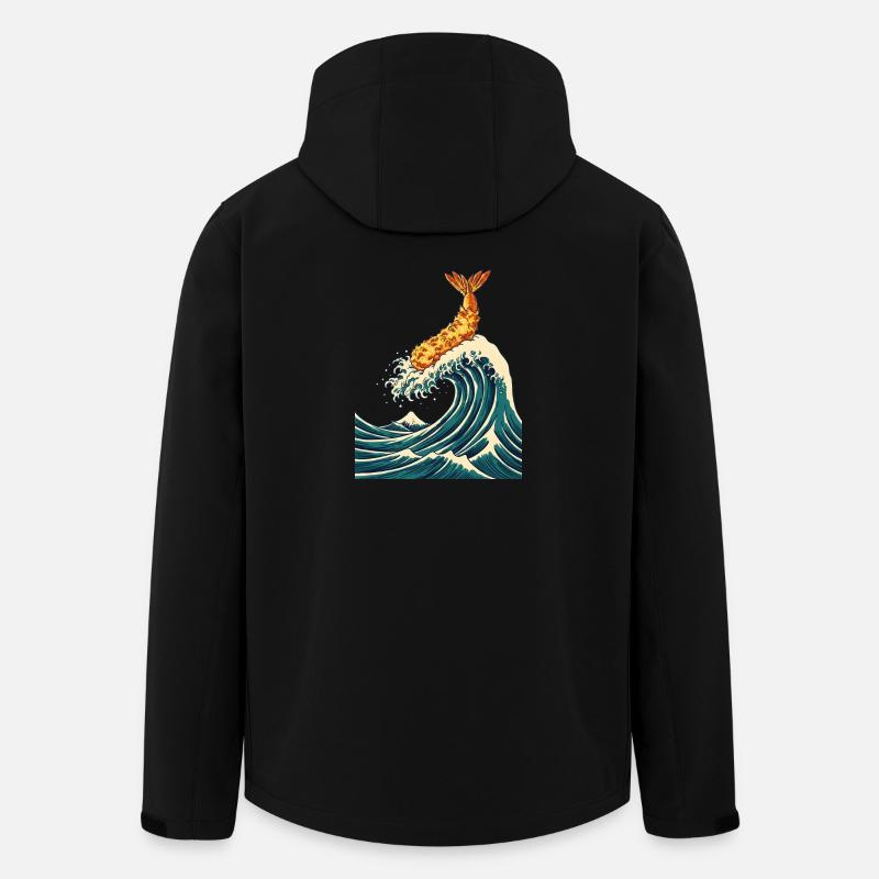 Die große Tempurawelle - Recycelte Männer Softshell-Jacke von Stanley/Stella - Schwarz