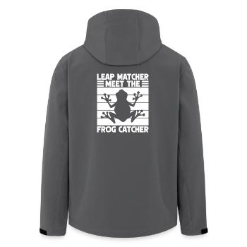 Frog Catcher Leap Matcher Meet The Catcher Frog - Recycelte Männer Softshell-Jacke von Stanley/Stella - Schwarz - Hinten - AI Model Male 185 light (185cm)