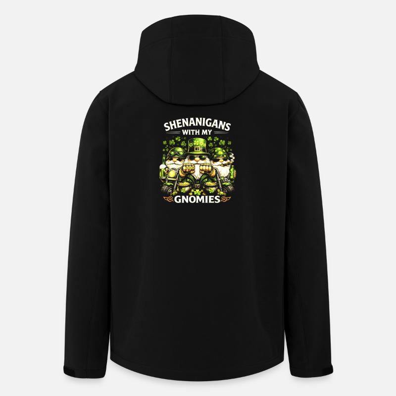 Shenanigans mit meinen Gnomen - Recycelte Männer Softshell-Jacke von Stanley/Stella - Schwarz