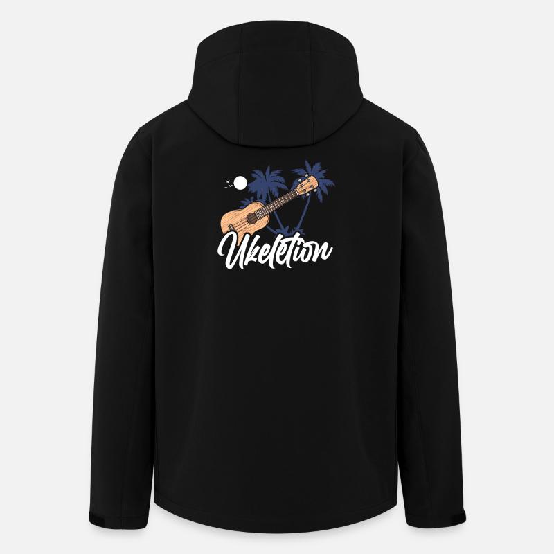 Hawaiian Ukulele Uke Ukelution - Recycelte Männer Softshell-Jacke von Stanley/Stella - Schwarz