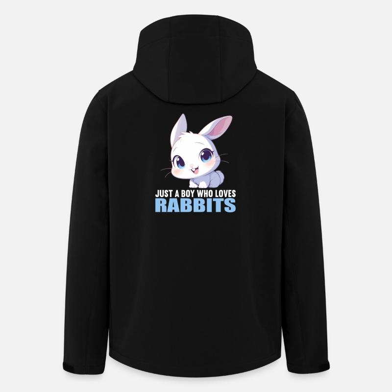 Hasen Hase - Recycelte Männer Softshell-Jacke von Stanley/Stella - Schwarz