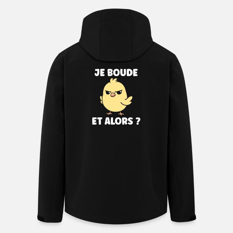 Ich schmolle, na und? - Recycelte Männer Softshell-Jacke von Stanley/Stella - Schwarz