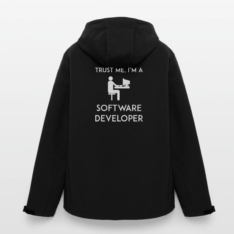 Trust Me I'm a Software Developer Men’s Recycled Softshell Jacket by Stanley/Stella