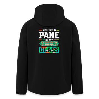Stained Glass Art Stained Glass Artist - Men’s Recycled Softshell Jacket by Stanley/Stella - black - Back - AI Model Male 185 light (185cm)