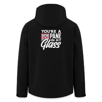 Stained Glass Art Stained Glass Artist - Men’s Recycled Softshell Jacket by Stanley/Stella - black - Back - AI Model Male 185 light (185cm)