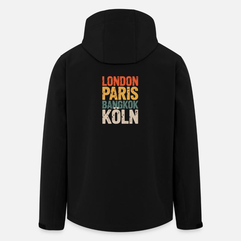 Köln - Recycelte Männer Softshell-Jacke von Stanley/Stella - Schwarz