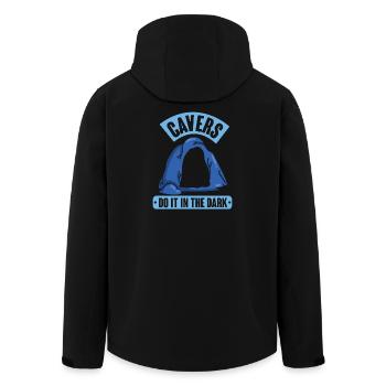 Diving Diver Snorkeling Recreational Diver - Men’s Recycled Softshell Jacket by Stanley/Stella - black - Back - AI Model Male 185 light (185cm)
