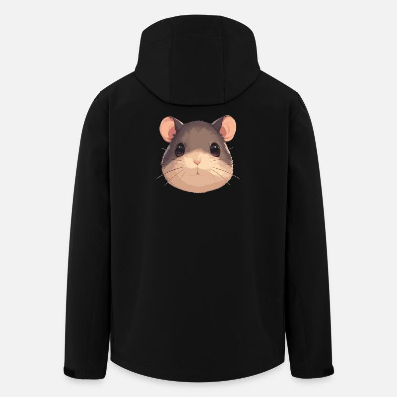 Ratten Ratte - Recycelte Männer Softshell-Jacke von Stanley/Stella - Schwarz