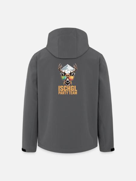 Ischgl Party Team Après Ski - Men’s Recycled Softshell Jacket by Stanley/Stella - black