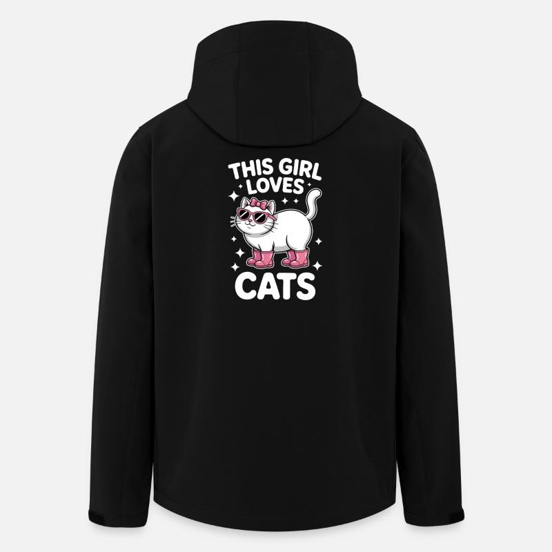 Cats Saying Funny Cat Gift - Men’s Recycled Softshell Jacket by Stanley/Stella - black