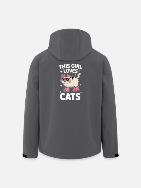 Cats Saying Funny Cat Gift - Men’s Recycled Softshell Jacket by Stanley/Stella - black