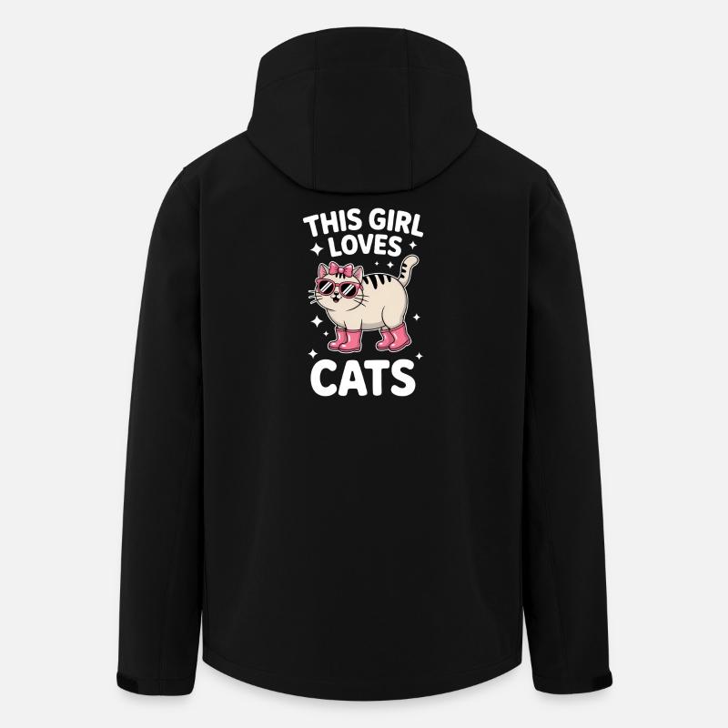 Cats Saying Funny Cat Gift - Men’s Recycled Softshell Jacket by Stanley/Stella - black