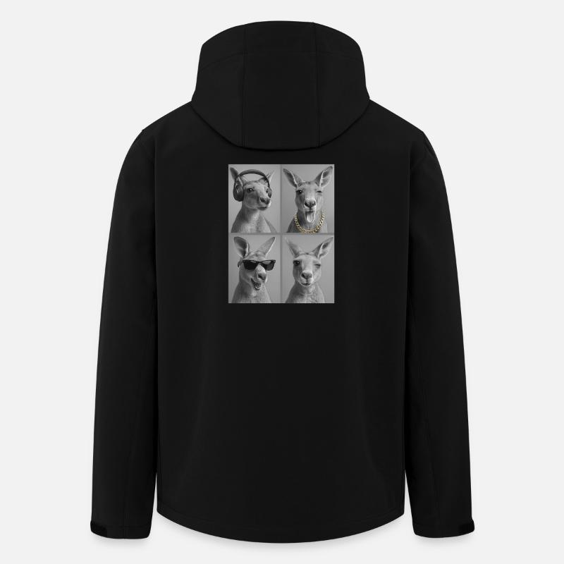 Kangaroo - Men’s Recycled Softshell Jacket by Stanley/Stella - black