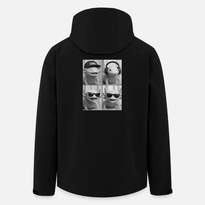 Axolotl - Veste softshell homme en polyester recyclé Stanley/Stella - noir