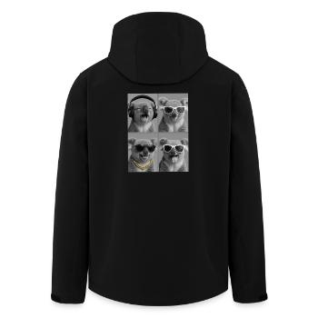 Koala - Veste softshell homme en polyester recyclé Stanley/Stella - noir - Dos - AI Model Male 185 light (185cm)