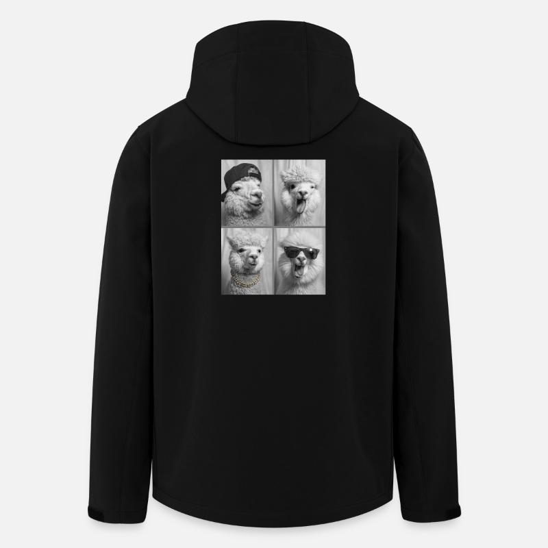 Alpaka - Recycelte Männer Softshell-Jacke von Stanley/Stella - Schwarz