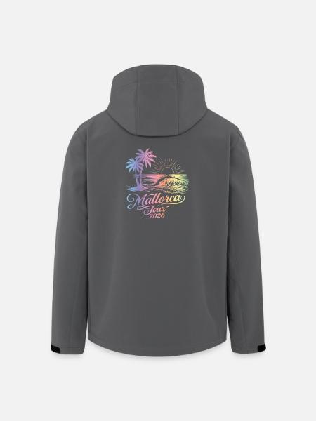 Mallorca Tour 2026 Bunt - Recycelte Männer Softshell-Jacke von Stanley/Stella - Schwarz
