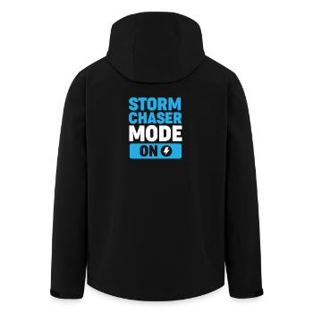 Storm Tornado Meteorology Meteorologist - Men’s Recycled Softshell Jacket by Stanley/Stella - black - Back - AI Model Male 185 light (185cm)