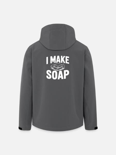 I Make Soap - Men’s Recycled Softshell Jacket by Stanley/Stella - black