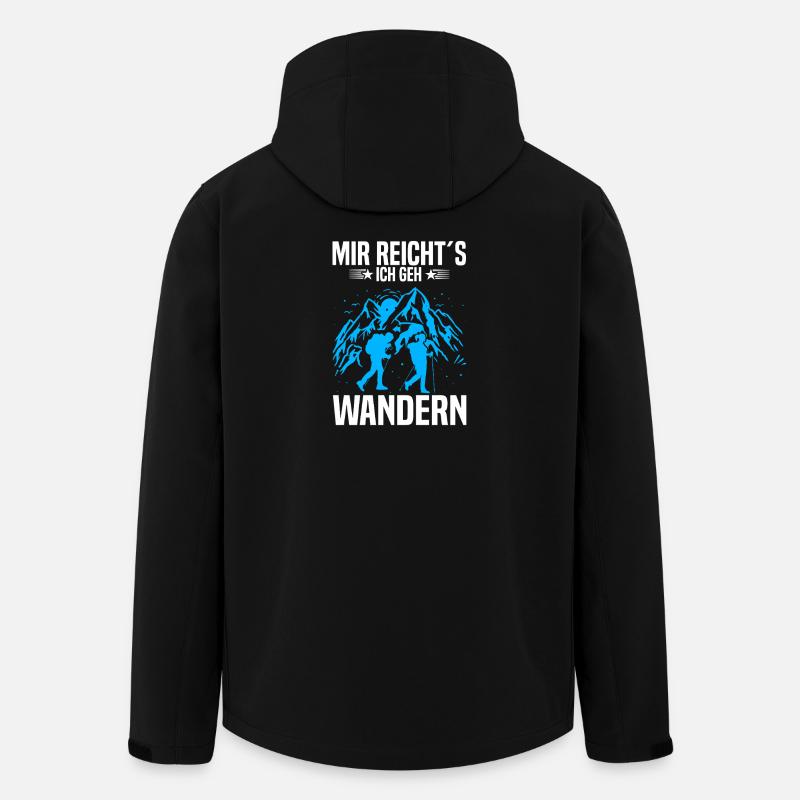 Mir reicht’s ich geh wandern - Recycelte Männer Softshell-Jacke von Stanley/Stella - Schwarz