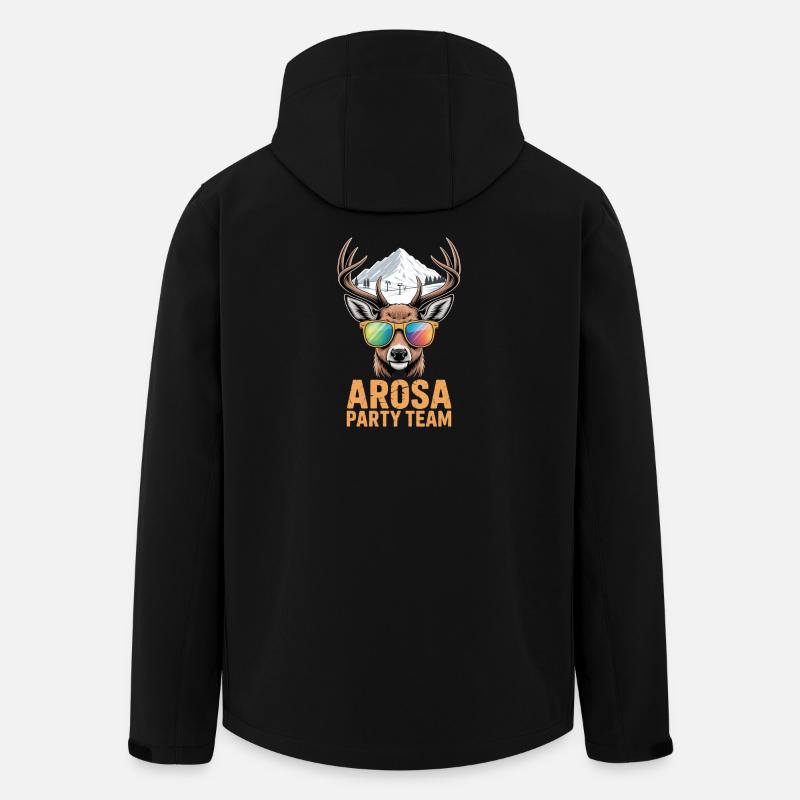 Équipe Arosa Party Après Ski - Veste softshell homme en polyester recyclé Stanley/Stella - noir
