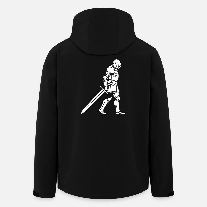 Ritter Rüstung Detailliert Mittelalter - Recycelte Männer Softshell-Jacke von Stanley/Stella - Schwarz