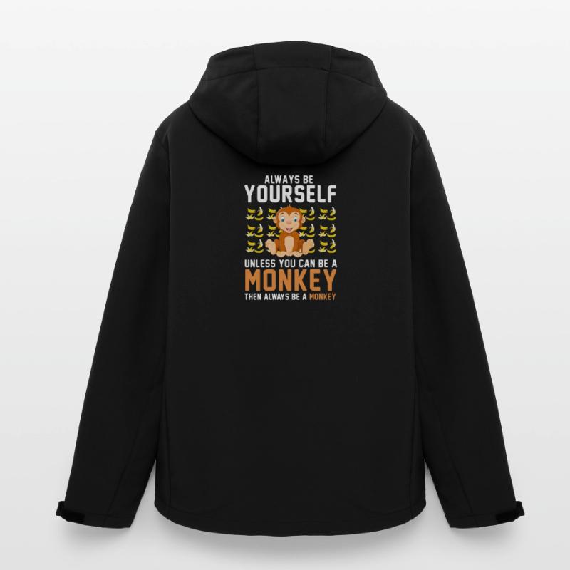 Sei immer du selbst, es sei denn, du kannst ein Affe sein Recycelte Männer Softshell-Jacke von Stanley/Stella