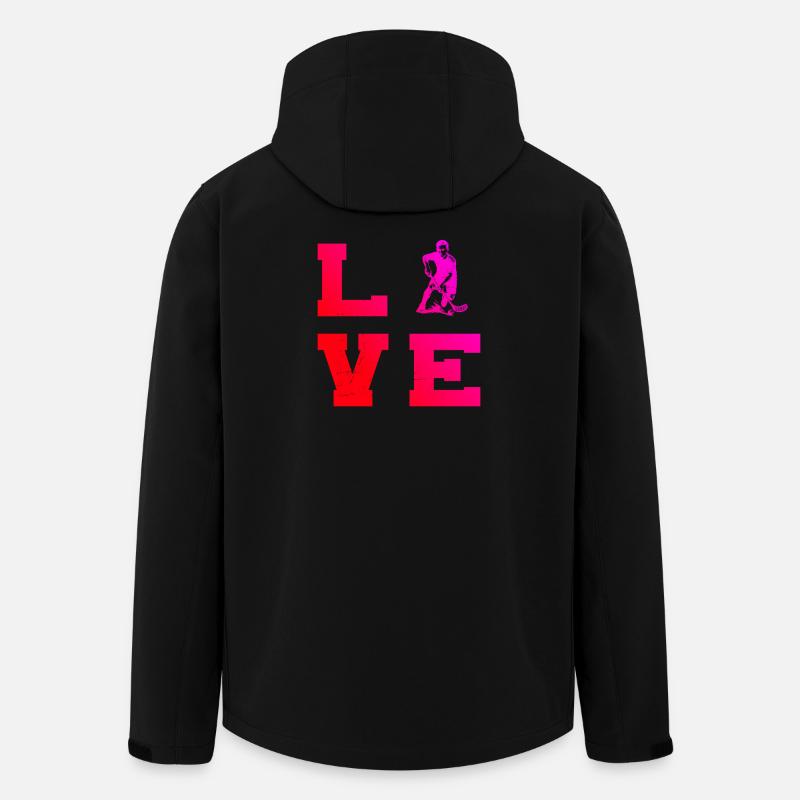Thème puriste du floorball - Veste softshell homme en polyester recyclé Stanley/Stella - noir