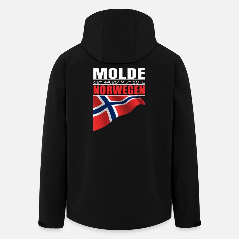 Molde - Veste softshell homme en polyester recyclé Stanley/Stella - noir