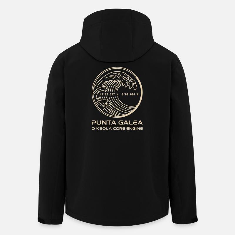 Golden Wave Punta Galea - Men’s Recycled Softshell Jacket by Stanley/Stella - black