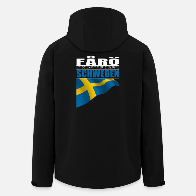FÅRÖ - Recycelte Männer Softshell-Jacke von Stanley/Stella - Schwarz