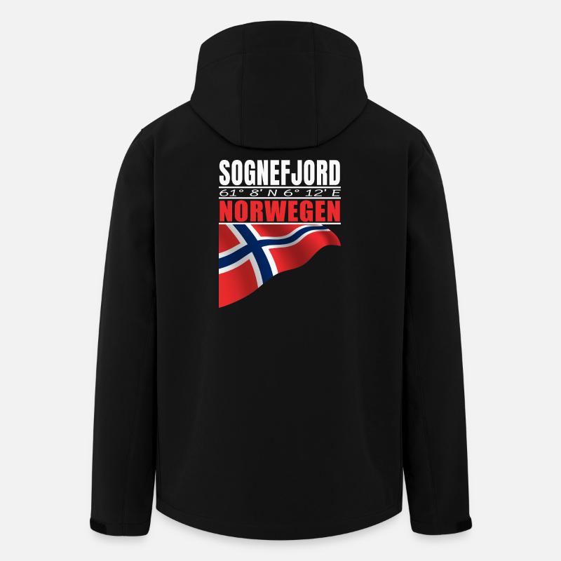 Sognefjord - Recycelte Männer Softshell-Jacke von Stanley/Stella - Schwarz
