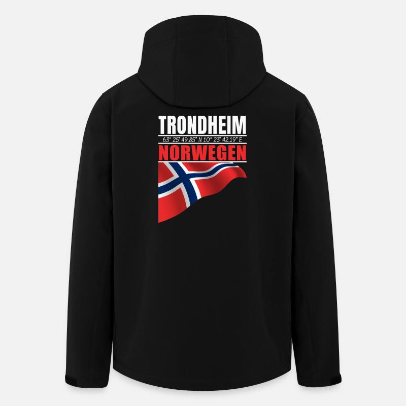 Trondheim - Recycelte Männer Softshell-Jacke von Stanley/Stella - Schwarz
